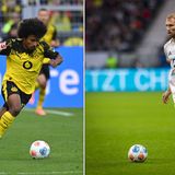 Sollte der hochtalentierte, aber unkonstante Karim Adeyemi (l.) seine Power und sein Tempo links außen auf die Schiene kriegen, wird es für den grundsoliden Konrad Laimer schwer. Adeyemi präsentiert sich in dieser Saison bisher verletzungsfrei und in guter Form. Umgekehrt wird Laimer seine Offensivkraft nur entfalten, wenn Adeyemi nicht nach hinten mitarbeitet