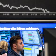 Sorge am Aktienmarkt: Händler an der Frankfurter Börse