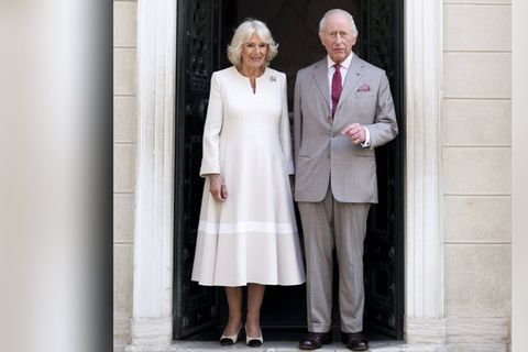 Königin Camilla und König Charles III. beim letzten Staatsbesuch in Italien im April 2025.