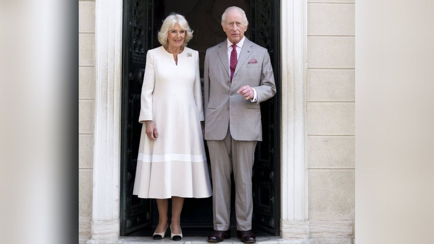 Königin Camilla und König Charles III. beim letzten Staatsbesuch in Italien im April 2025.