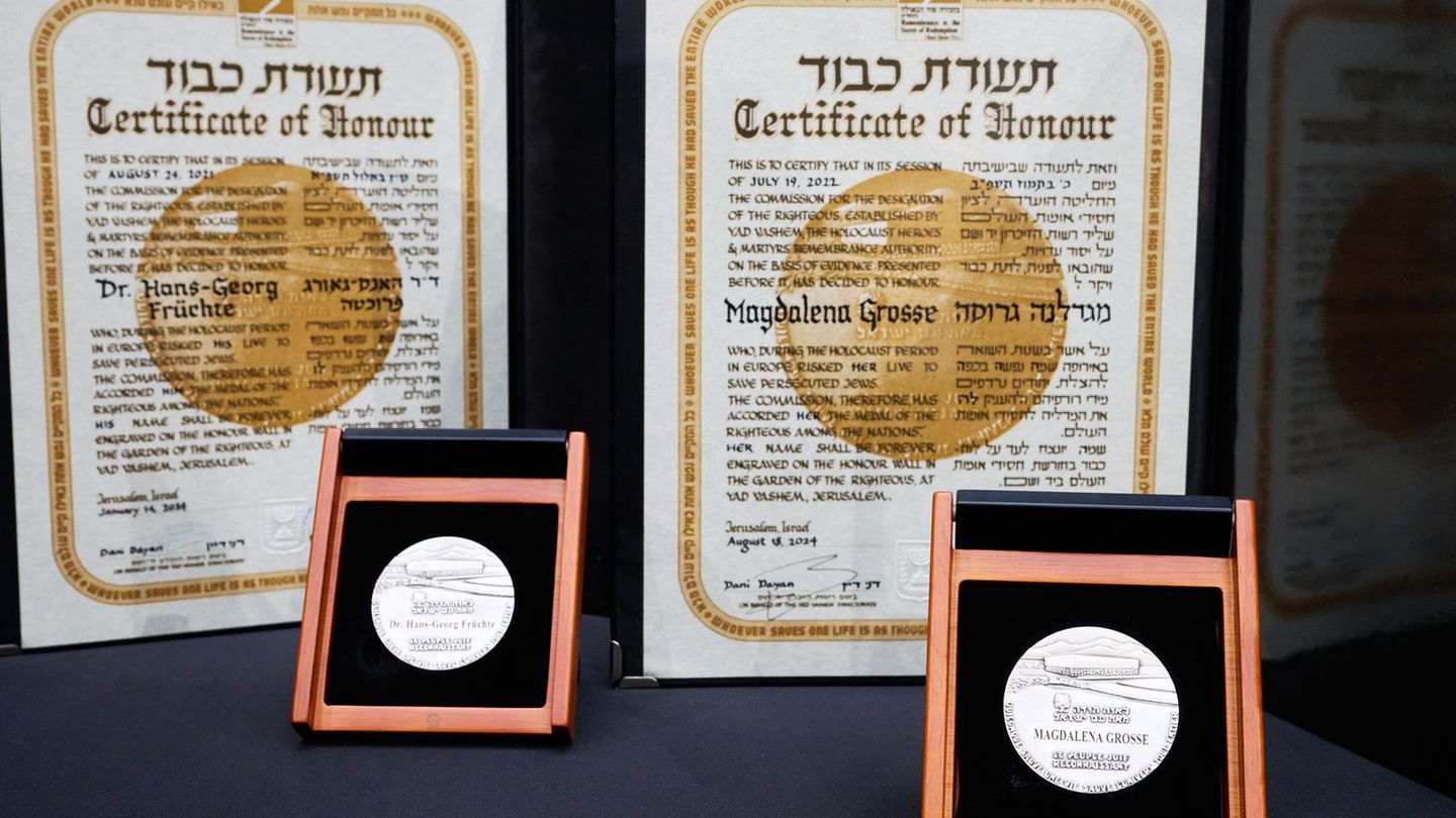 Magdalena Große und Hans-Georg Früchte wurden posthum als "Gerechte der Völker" mit Yad-Vashem-Medaillen ausgezeichnet - benannt