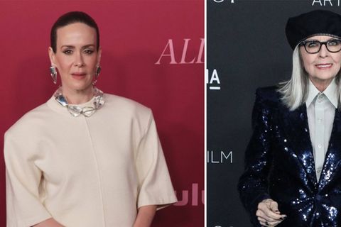 Das Lächeln fiel Sarah Paulson bei der Premiere von "All's Fair" wegen des Verlusts ihrer Freundin Diane Keaton schwer.