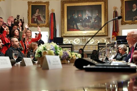 Trump (r.) und Selenskyj (l.) im Weißen Haus