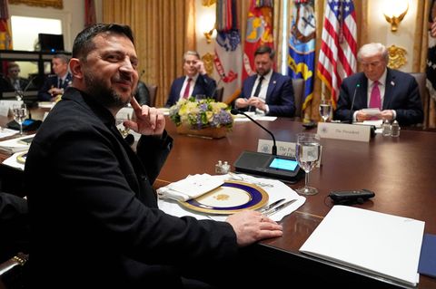 Hofft auf Tomahawks: Der ukrainische Präsident Wolodymyr Selenskyj. Foto: Alex Brandon/AP/dpa