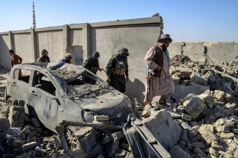 Schauplatz eines pakistanischen Angriffs in Spin Boldak