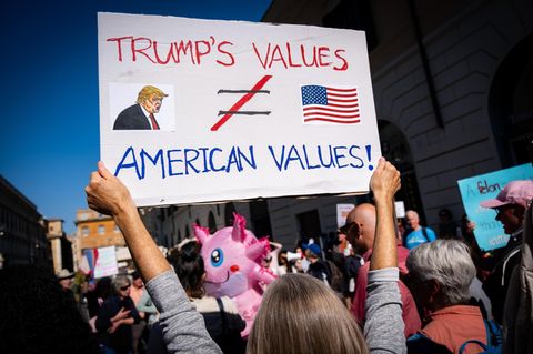 Demonstration gegen Donald Trumps Regierung