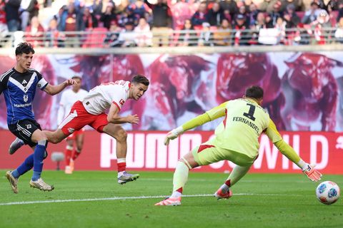RB Leipzigs Christoph Baumgartner schoss die Sachsen mit zwei Toren zum Sieg im Bundesligaspiel gegen den HSV