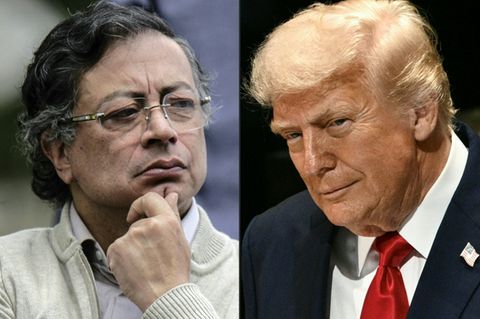 Gustavo Petro und Donald Trump