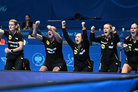 Die deutschen Tischtennis-Frauen haben den EM-Titel gewonnen. Foto: Manfred Schillings/dpa