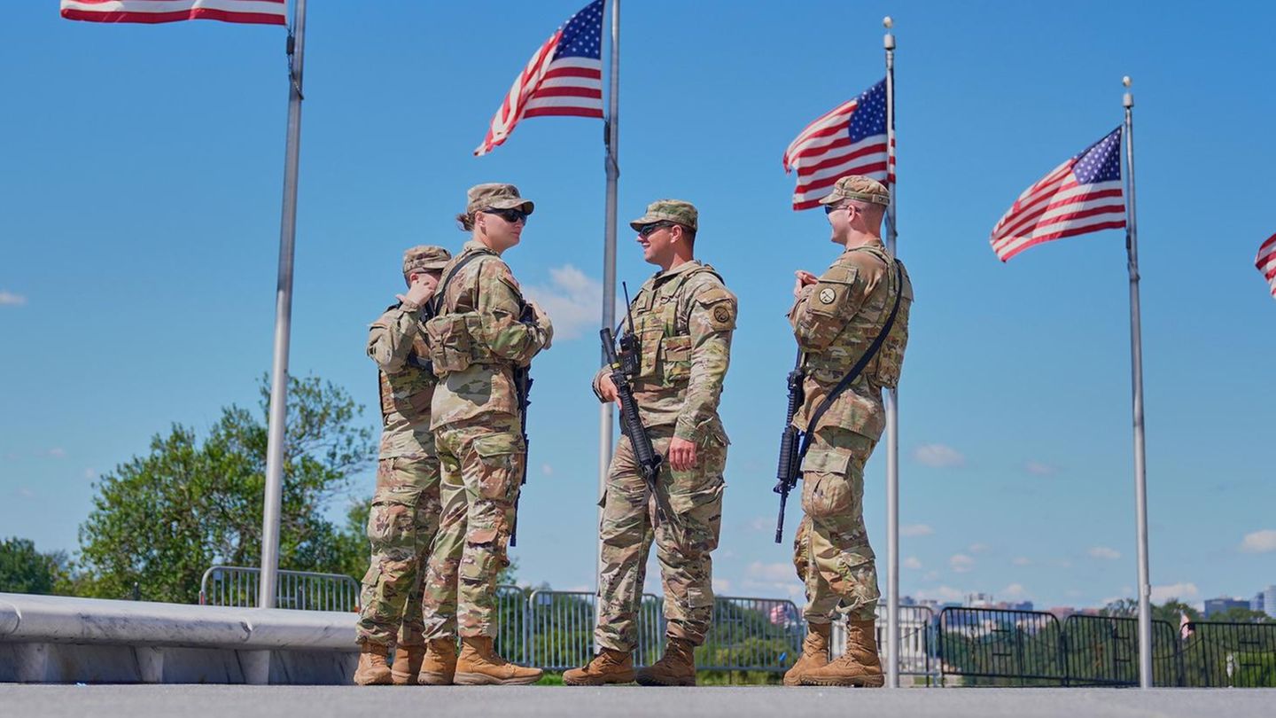 Mitglieder der Nationalgarde in Washington