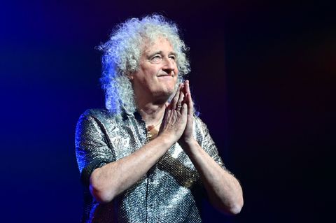Queen war nicht nur Freddie Mercury: Brian May selbst schrieb viele berühmte Songs. Foto: Bernd Weißbrod/dpa