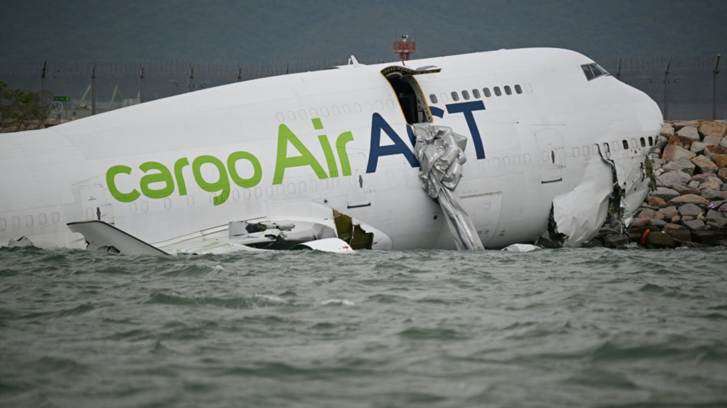 Die verunglückte Boeing 744