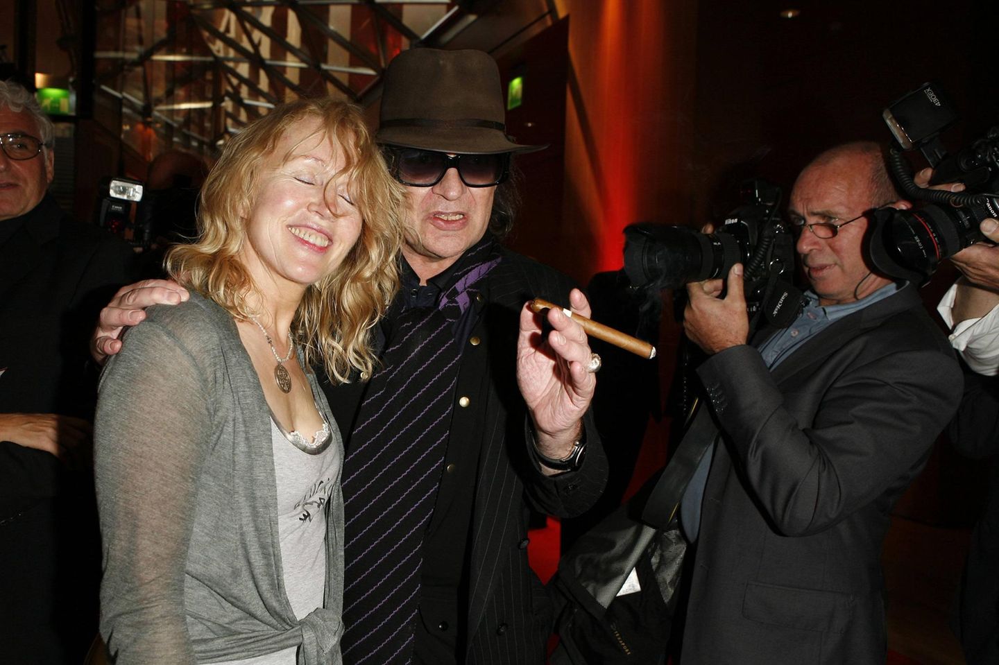 Annette Humpe und Udo Lindenberg bei einer Preisverleihung