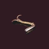 Haken aus gedrehtem Silber