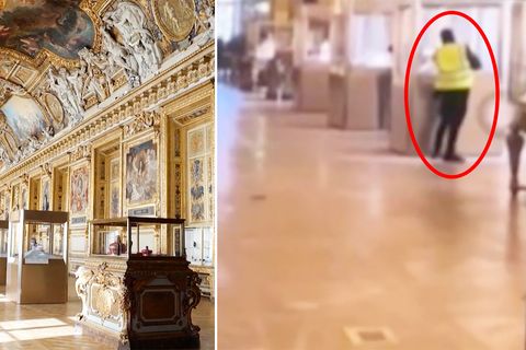 Räuber beim Louvre-Einbruch