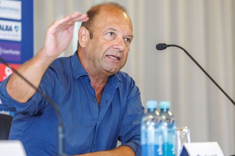 Alba-Geschäftsführer Marco Baldi sieht Fortschritte bei seinem Team. (Archivbild) Foto: Andreas Gora/dpa