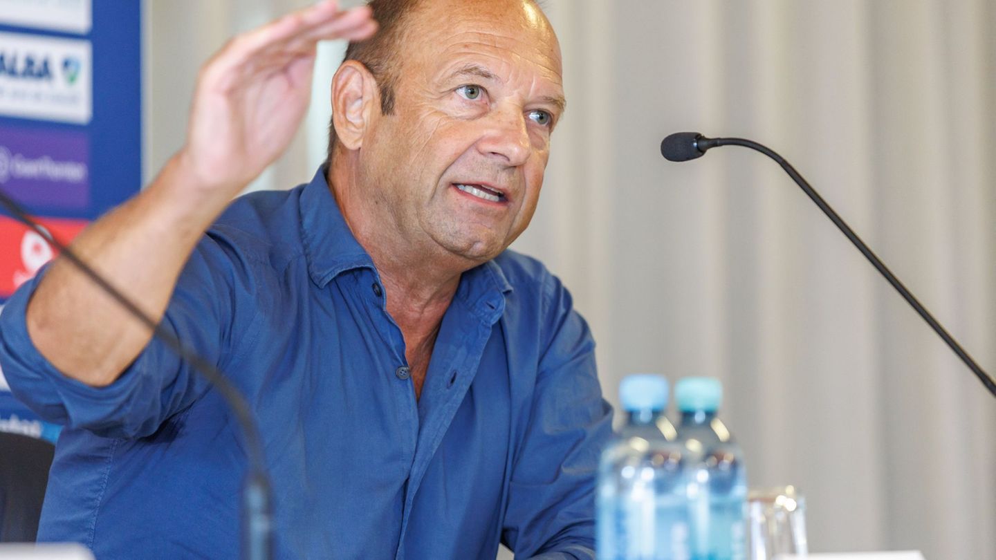Alba-Geschäftsführer Marco Baldi sieht Fortschritte bei seinem Team. (Archivbild) Foto: Andreas Gora/dpa