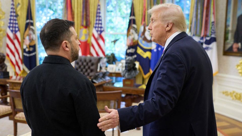 Trump und der Präsident Selenskyj liefern sich Schreiduell Trump und Selenskyj wirken versöhnt im Weißen Haus