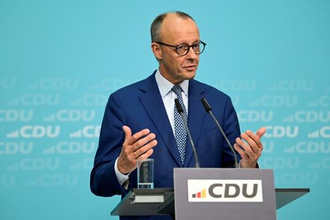 CDU-Chef Merz im Adenauer-Haus