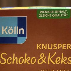 Kölln-Müsli wirbt mit weniger Inhalt