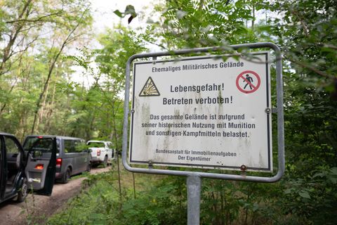 In der Gohrischheide, einem Naturschutzgebiet und früheren Truppenübungsplatz, brach Anfang Juli ein tagelang andauernder Waldbr