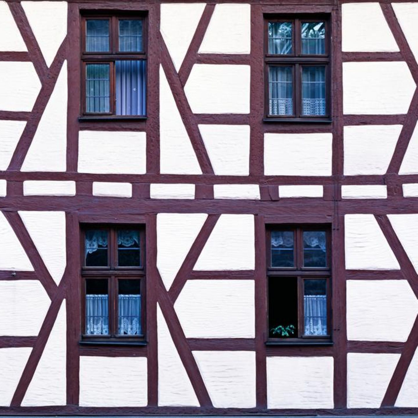 Die Altstadt-Fassade eines Fachwerkhauses