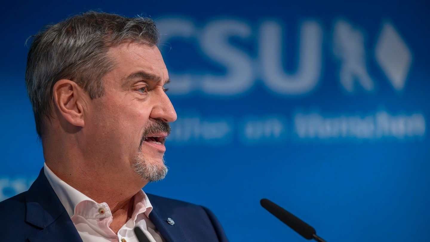 CSU-Chef Markus Söder wählt klare Worte in Richtung AfD. Foto: Peter Kneffel/dpa