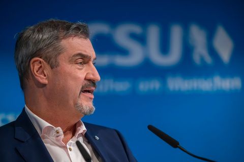 CSU-Chef Markus Söder wählt klare Worte in Richtung AfD. Foto: Peter Kneffel/dpa