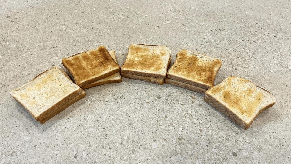 Geröstete Toastscheiben