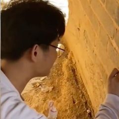 Touristen ritzen ihre Namen in Chinesische Mauer