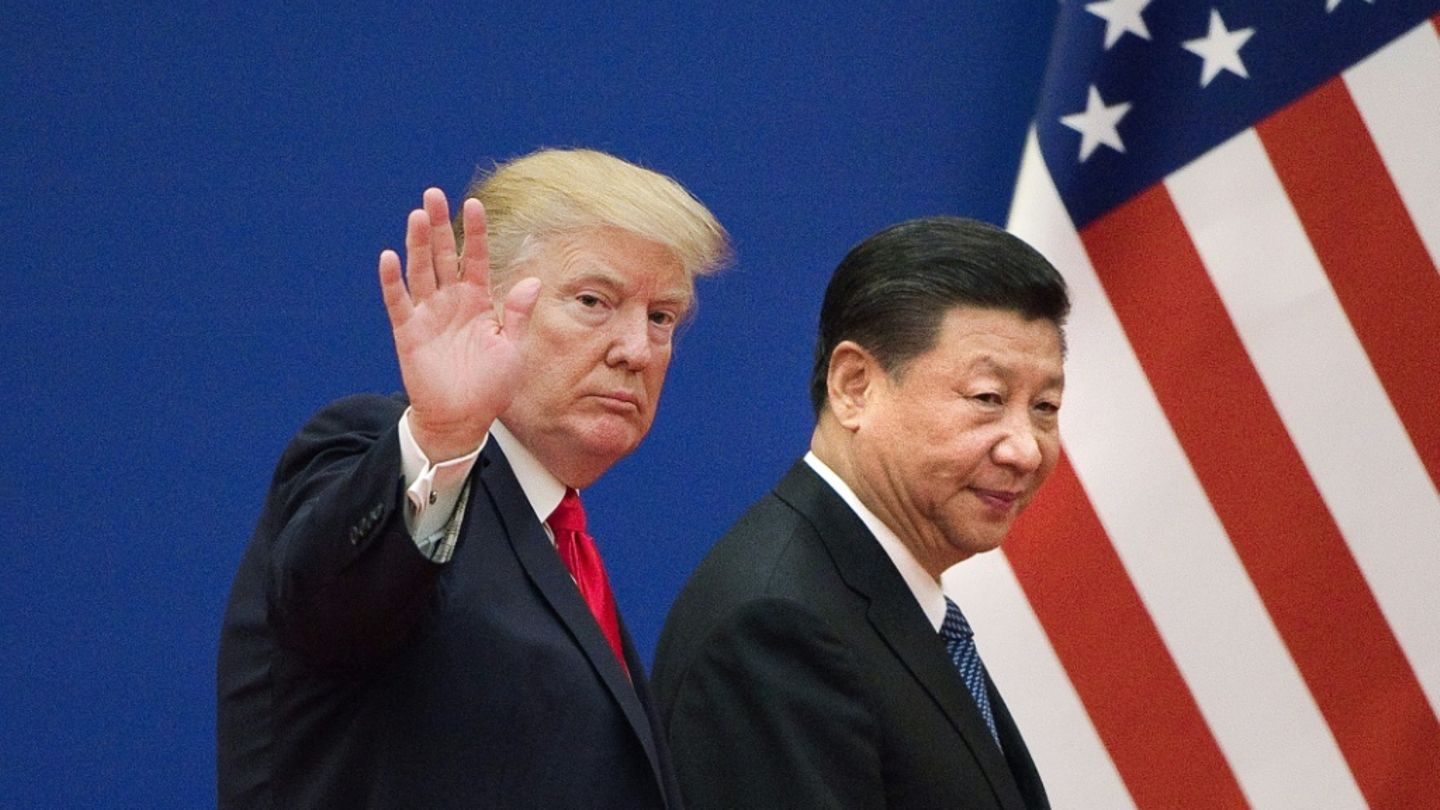 Trump und Xi 2017 in Peking
