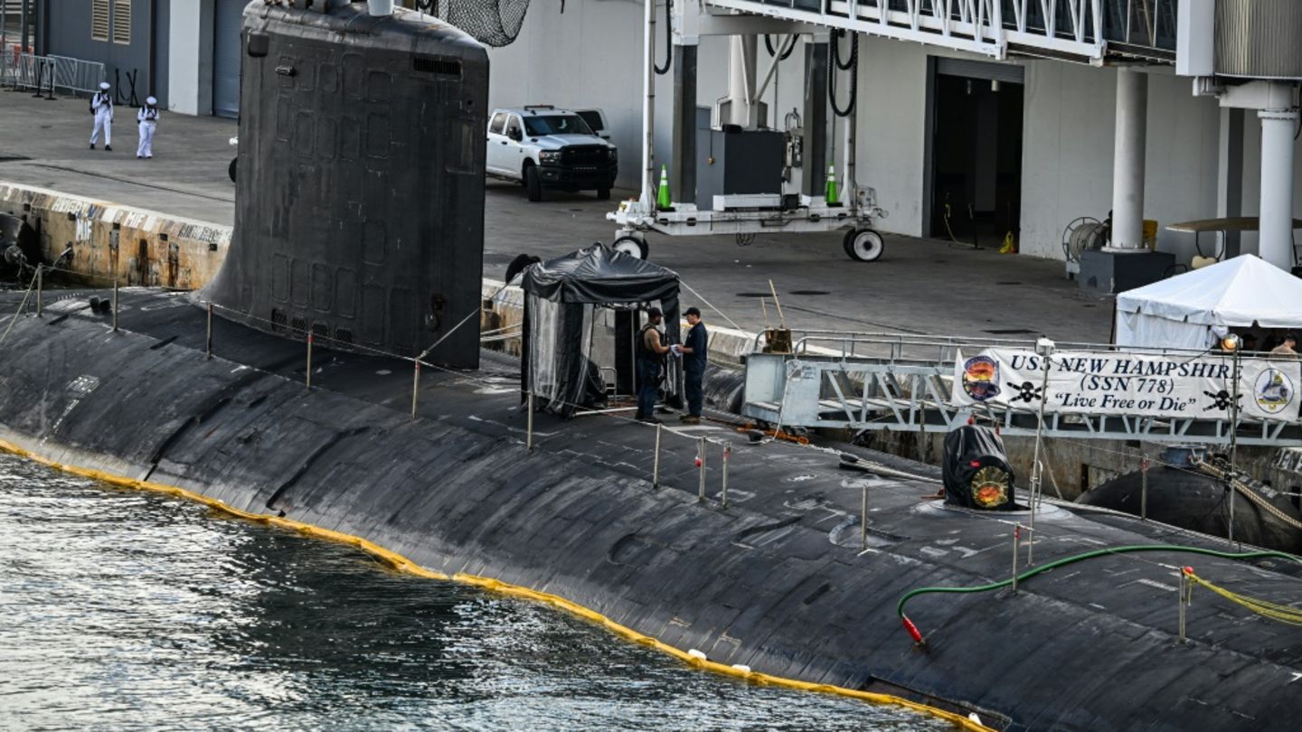 Das atomgetriebene U-Boot "USS New Hampshire"