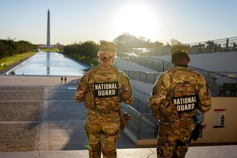 Die Nationalgarde im Einsatz in Washington