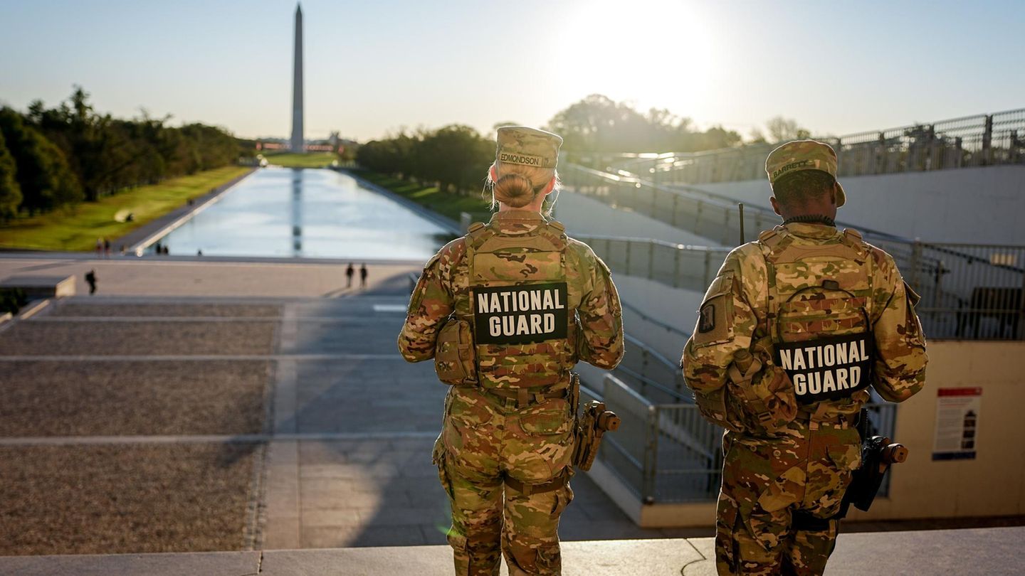 Die Nationalgarde im Einsatz in Washington