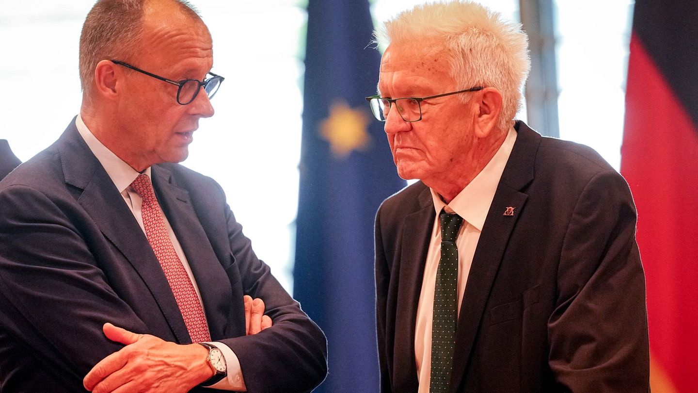 Kretschmann hält mehr von Merz als von seinem Vorgänger Olaf Scholz – daraus macht er kein Geheimnis. (Archivbild) Foto: Kay Nie