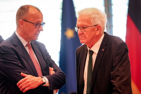 Kretschmann hält mehr von Merz als von seinem Vorgänger Olaf Scholz – daraus macht er kein Geheimnis. (Archivbild) Foto: Kay Nie