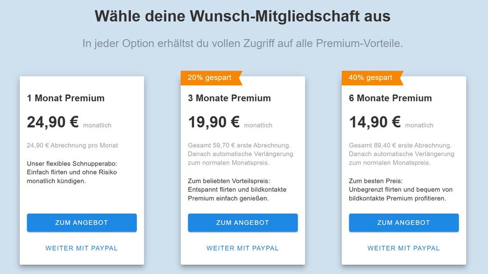 Bildkontakte: Das sind die Kosten der Singlebörse Bildkontakte: Das sind die Kosten der Singlebörse