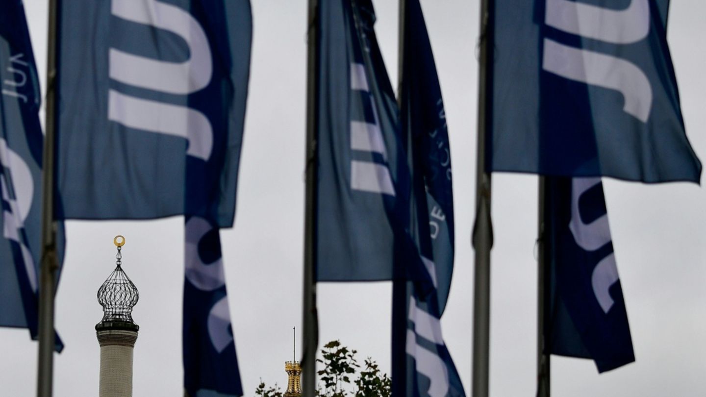 Flaggen mit JU-Logo