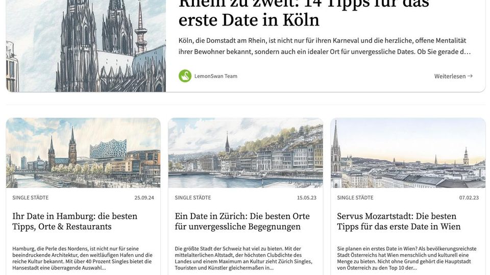 LemonSwan Singlebörse: Tipps fürs Date LemonSwan Singlebörse: Tipps fürs Date