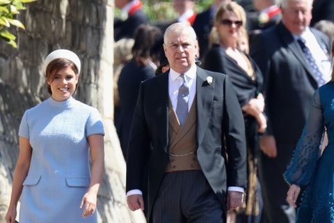 Prinzessin Eugenie, Prinz Andrew und Prinzessin Beatrice (v.l.).