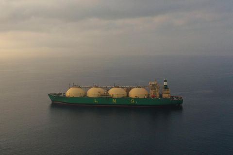 LNG Tanker Gasspeicher