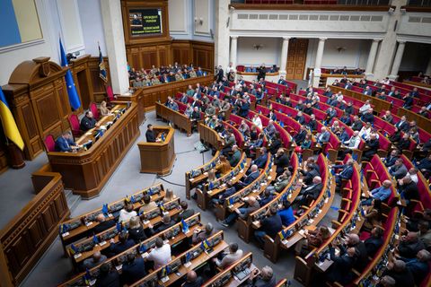 Trotz des laufenden Krieges tagt das ukrainische Parlament weiter. (Archivbild) Foto: Press Service Of The President O/Press Ser
