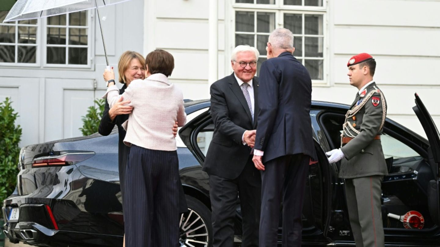Büdenbender (links), Schmidauer, Steinmeier und Van der Bellen (rechts)