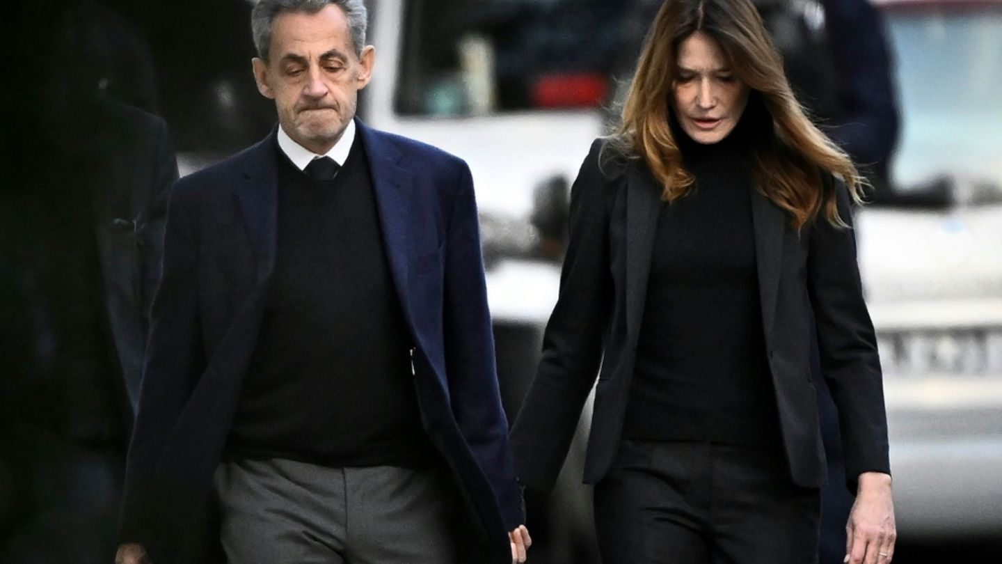 Nicolas Sarkozy und seine Frau Carla Bruni-Sarkozy