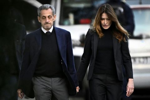 Nicolas Sarkozy und seine Frau Carla Bruni-Sarkozy