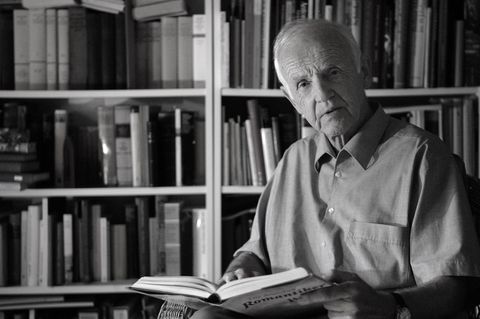 Bekommt eine Gedenktafel in Britz: Schriftsteller Günter de Bruyn (1926-2020). Foto: Patrick Pleul/dpa-Zentralbild/dpa