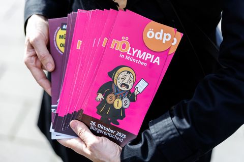 Wenige Tage vor der Bürgerbefragung versuchen Olympia-Gegner weiter, die Münchner von einem "Nein" zu überzeugen. Foto: Matthias