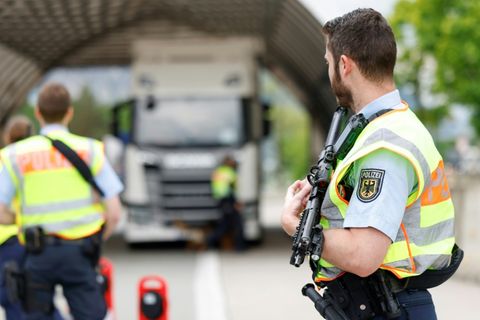 Grenzkontrolle in Kiefersfelden