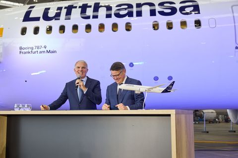 Die Boeing 787 ist bereits die siebte Lufthansa-Maschine, die den Namen des größten deutschen Drehkreuzes Frankfurt trägt. Foto: