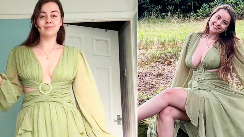 Brust von 28-Jähriger wächst um vier Größen – wegen unbemerkten Knoten im Gehirn Lauren Ayres zeigt den Größenunterschied ihrer Brüste innerhalb kurzer Zeit
